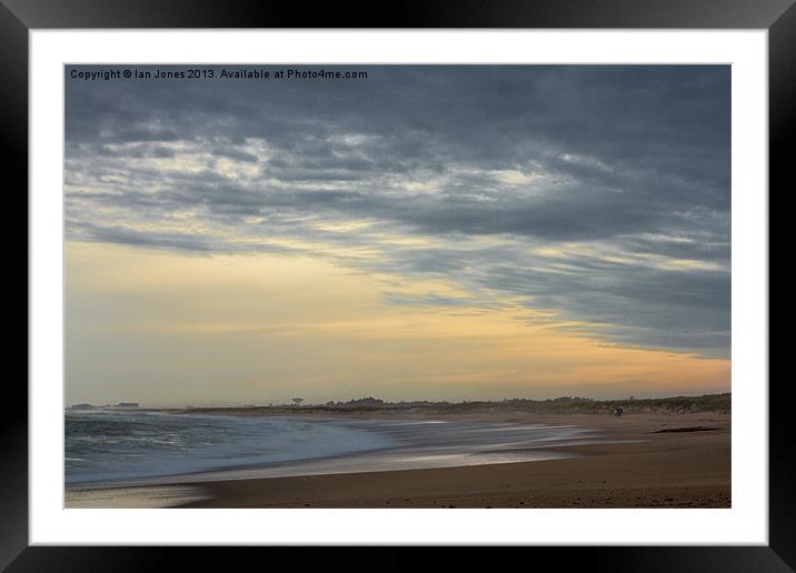 Coastal sunset Framed Mounted Print by Ian Jones