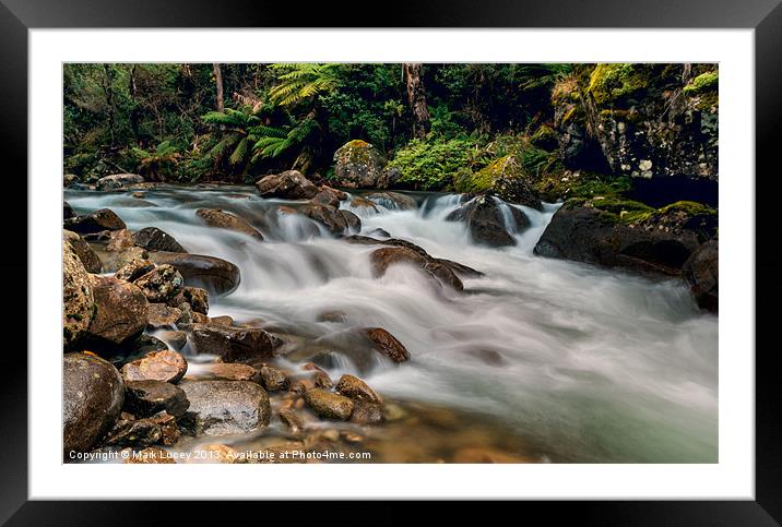 Natural Smoother Framed Mounted Print by Mark Lucey