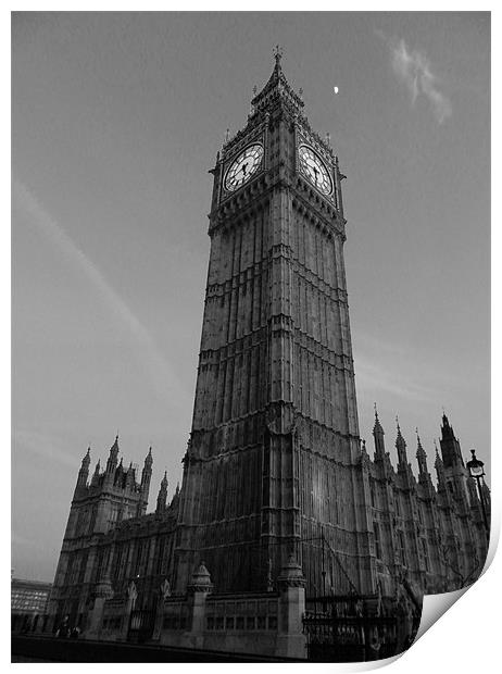 Big Ben, London Print by Louise Theodorou