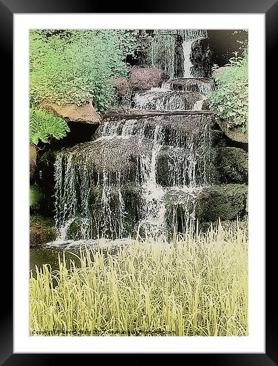 waterfall 2 Framed Mounted Print by Emma Ward