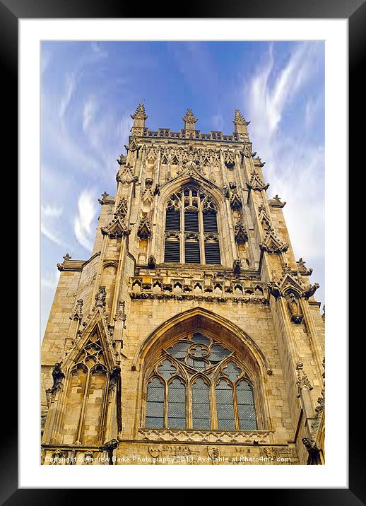 York Minster Framed Mounted Print by A B