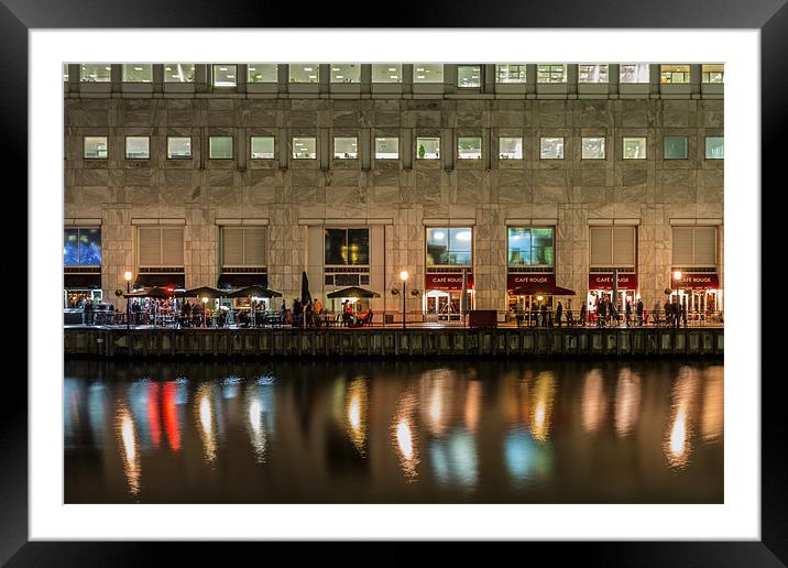 Drinks By The Water Framed Mounted Print by Paul Shears Photogr