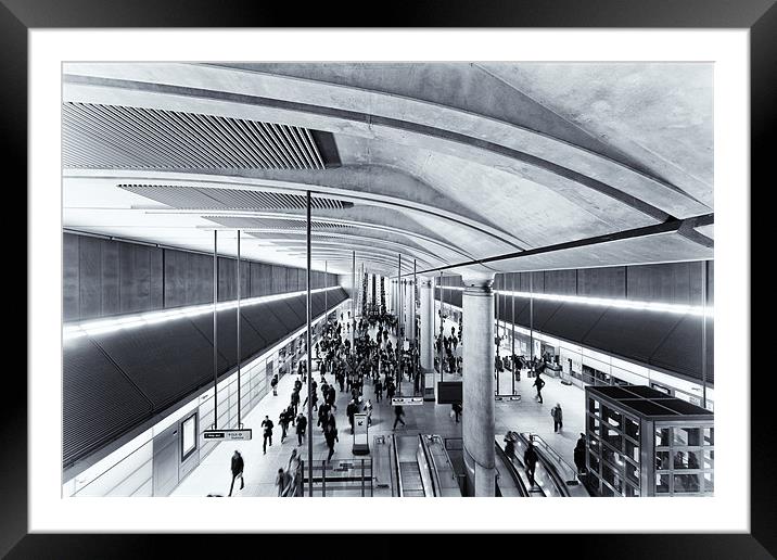 Commuter Central Framed Mounted Print by Paul Shears Photogr