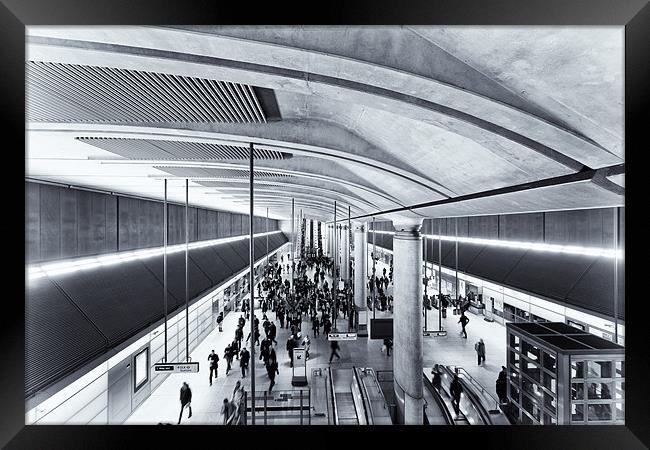 Commuter Central Framed Print by Paul Shears Photogr