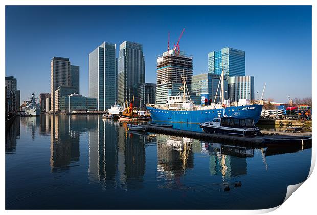 Life On The Docks Print by Paul Shears Photogr