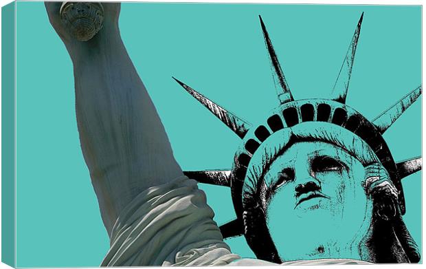 Statue of Liberty Canvas Print by Tony Watson