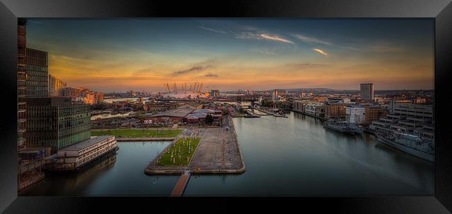North Greenwich Sunset Framed Print by Paul Shears Photogr