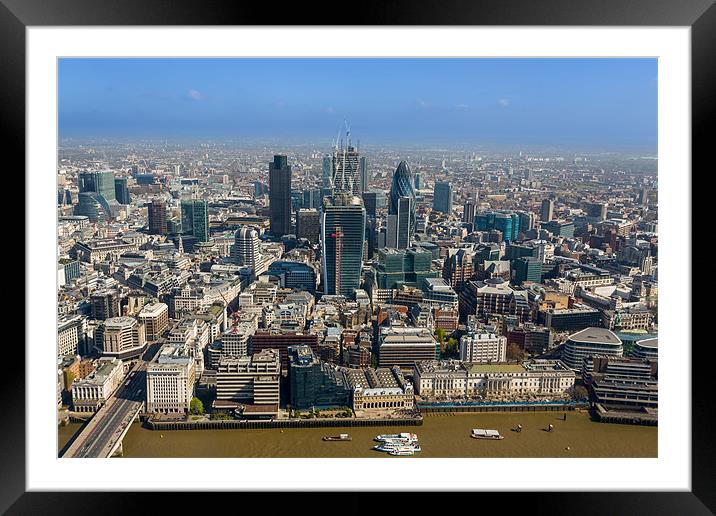 City On The RIse Framed Mounted Print by Paul Shears Photogr