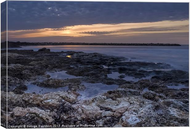 Rockpools Canvas Print by George Davidson