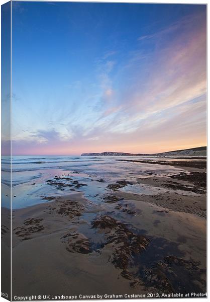 Freshwater Bay, Isle of Wight Canvas Print by Graham Custance