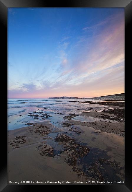 Freshwater Bay, Isle of Wight Framed Print by Graham Custance