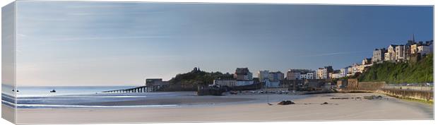 Panoramic of Tenby Canvas Print by Simon West