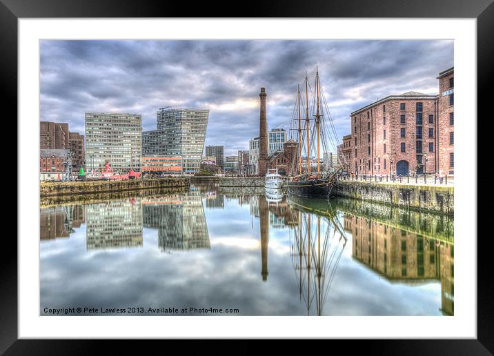 Liverpool Albert Dock Framed Mounted Print by Pete Lawless
