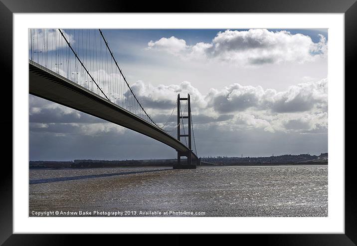 The Humber Bridge Framed Mounted Print by A B