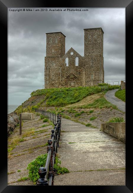 Ruculver towers Framed Print by Thanet Photos