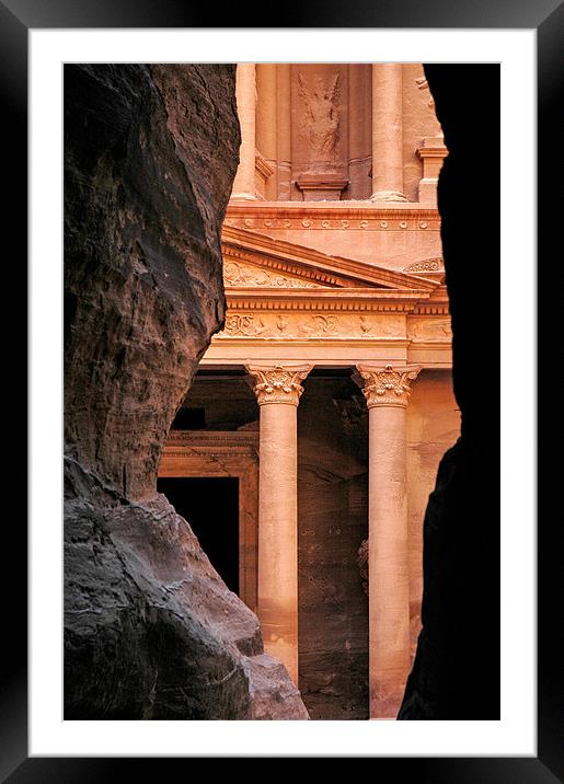 Petra Framed Mounted Print by Jan Venter