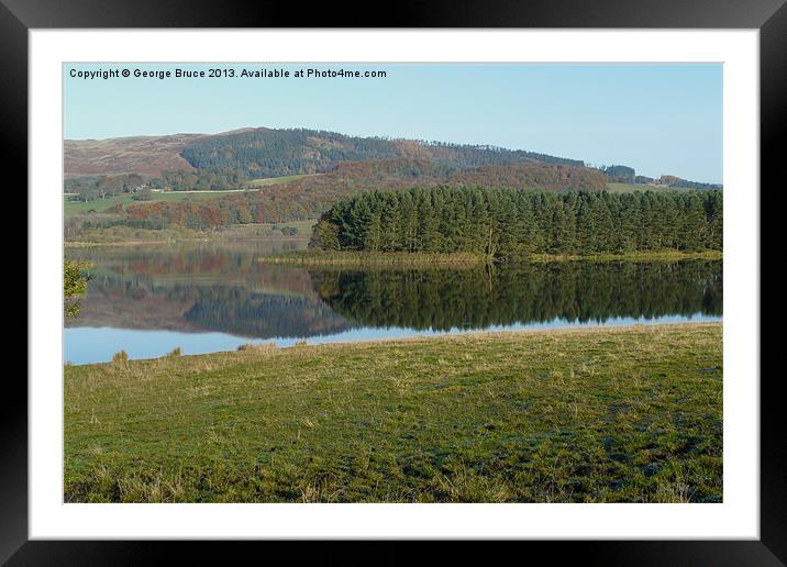 Lochore Meadows Fife Framed Mounted Print by George Bruce