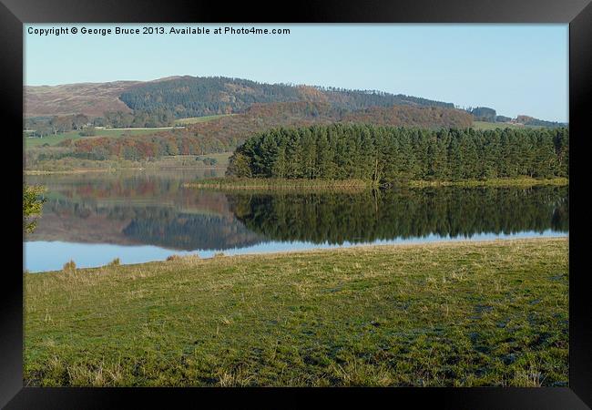 Lochore Meadows Fife Framed Print by George Bruce