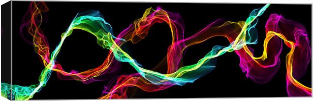 Ribbons of Light Canvas Print by Rock Weasel Designs