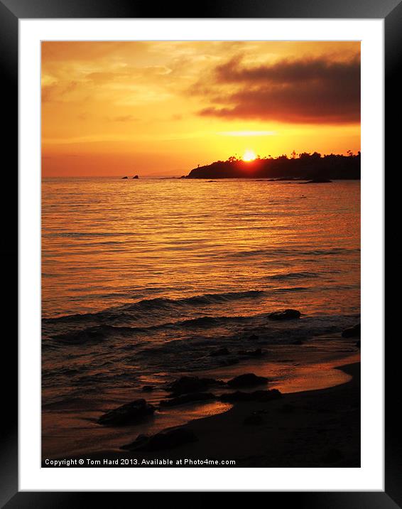 Laguna Sunset Framed Mounted Print by Tom Hard