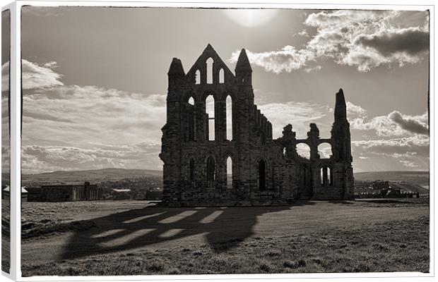 Whitby Abbey Canvas Print by Rock Weasel Designs