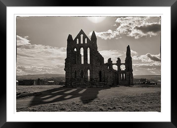 Whitby Abbey Framed Mounted Print by Rock Weasel Designs