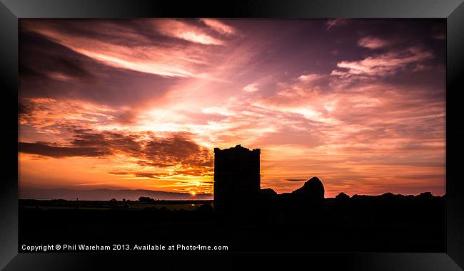 Sunset over the Chase Framed Print by Phil Wareham