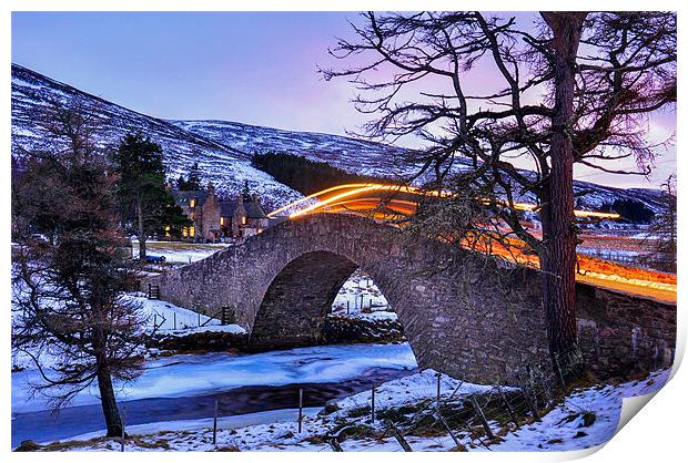 Crossing the bridge Print by Jan Venter