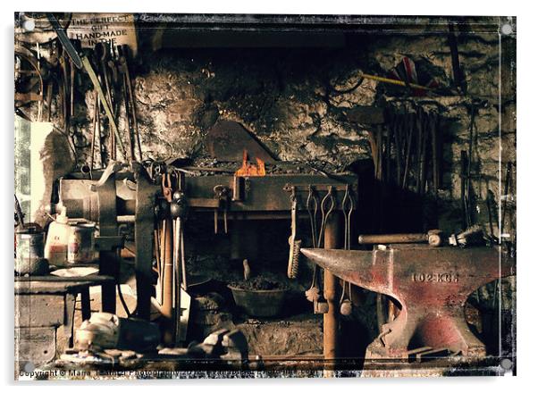 Blacksmiths office Acrylic by Maria Tzamtzi Photography