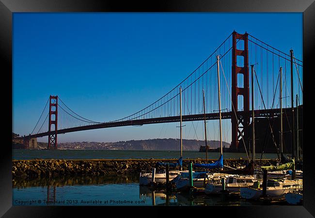 Golden Gates Framed Print by Tom Hard