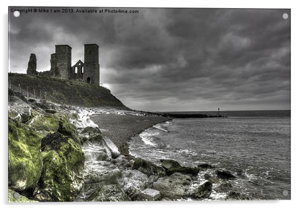 Reculver Towers Acrylic by Thanet Photos