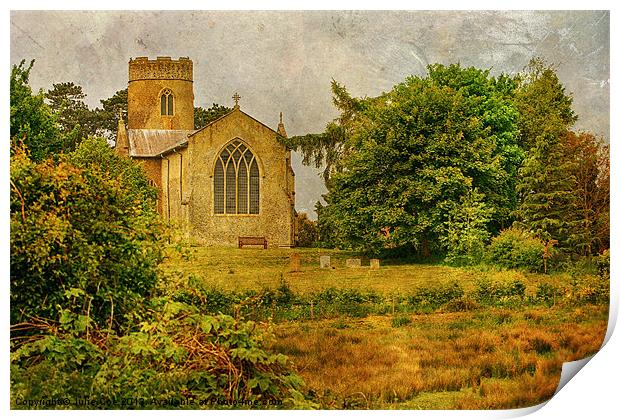 St Marys Church, Stody Print by Julie Coe