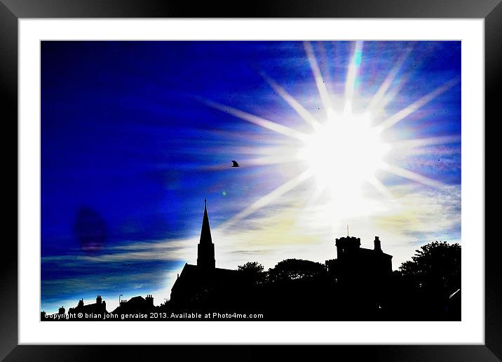 shine down upon us Framed Mounted Print by  