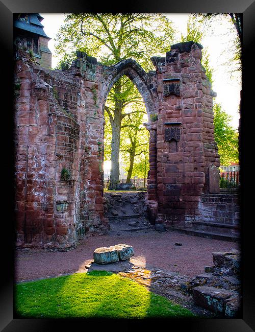 Abbey Ruins, Chester, England, UK Framed Print by Mark Llewellyn