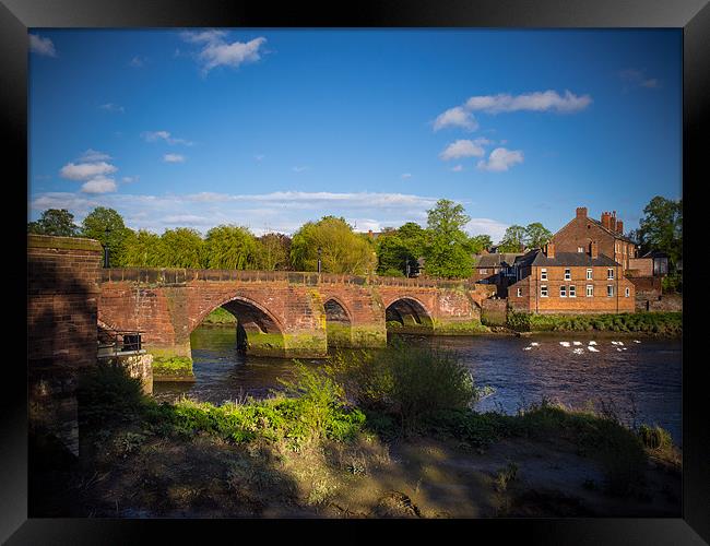 Old Dee Bridge, Chester, England, UK Framed Print by Mark Llewellyn