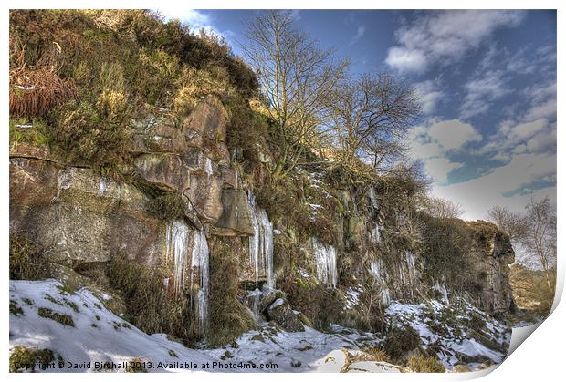 Goyt Valley Freeze Print by David Birchall