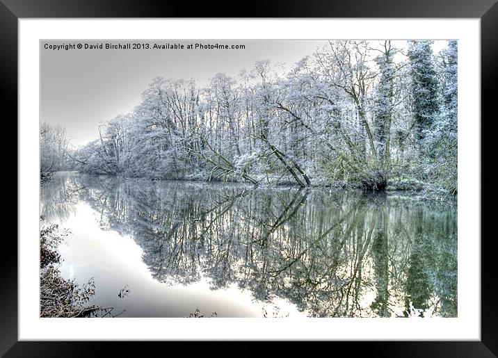 Winter Reflections at Ambergate, Derbyshire Framed Mounted Print by David Birchall