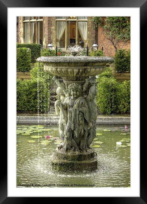 Garden fountain Framed Mounted Print by Thanet Photos