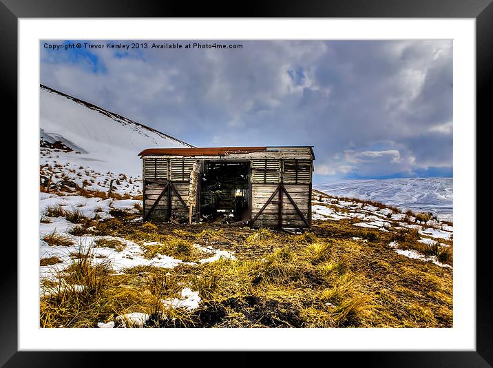 Old Storage Unit Framed Mounted Print by Trevor Kersley RIP