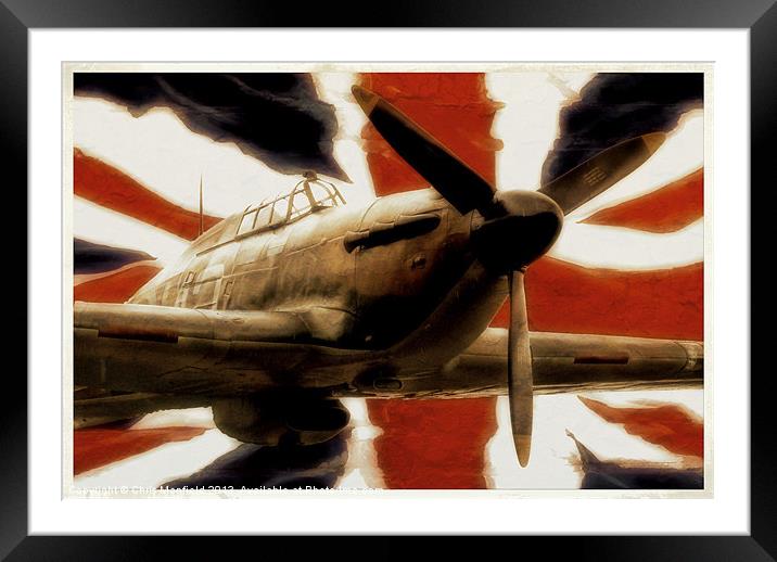 Flying The Flag Framed Mounted Print by Chris Manfield