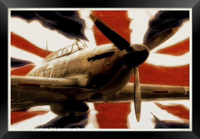 Flying The Flag Framed Print by Chris Manfield