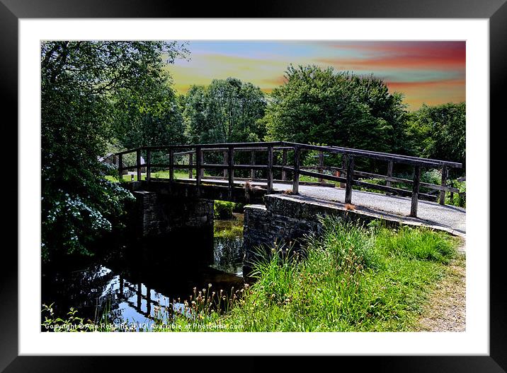 Picturesque Bridge Framed Mounted Print by Ade Robbins