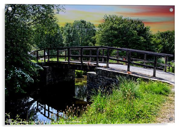 Picturesque Bridge Acrylic by Ade Robbins
