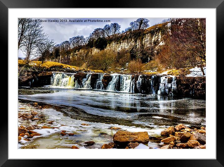 The Force in Winter Framed Mounted Print by Trevor Kersley RIP