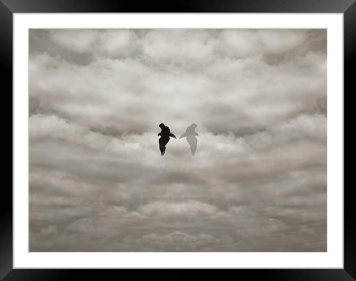 eagle dreamscape Framed Mounted Print by Heather Newton