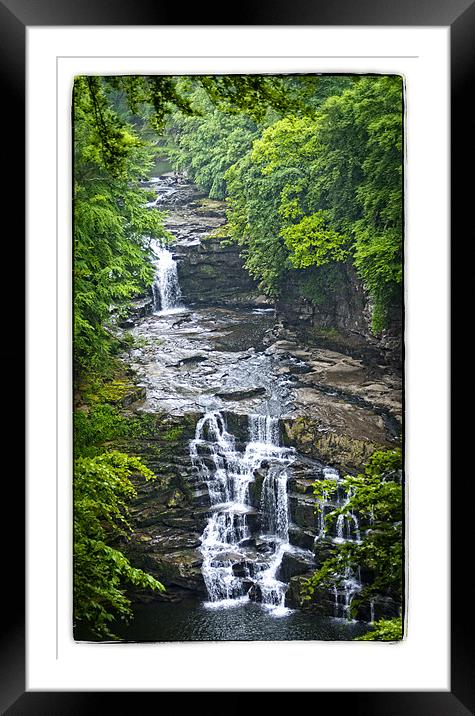 Falls of Clyde Framed Mounted Print by jane dickie