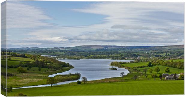 Castle Semple Loch Canvas Print by jane dickie