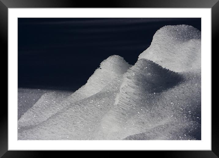 Crystals Framed Mounted Print by Thomas Schaeffer
