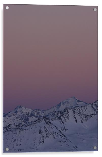Alpenglow  Acrylic by Thomas Schaeffer