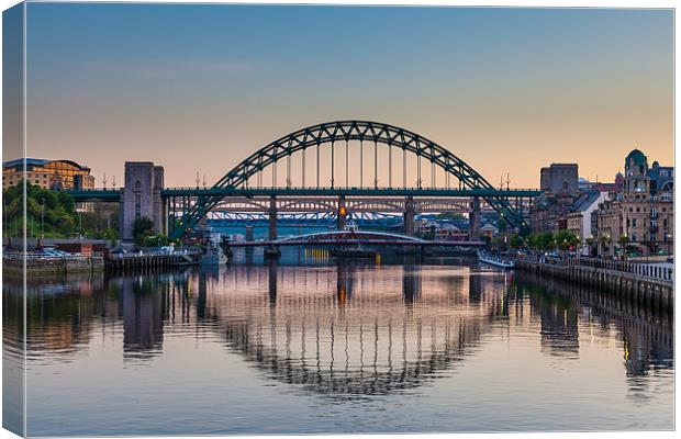 Tyne Bridges Canvas Print by Gary Finnigan